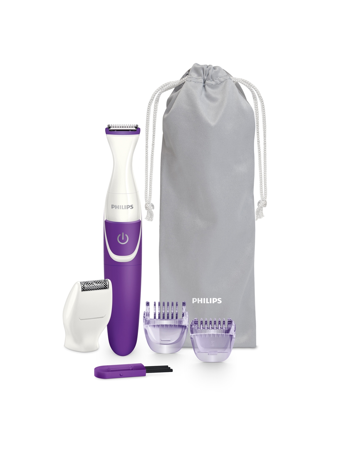 Buy Philips Purple & White Essential Bikini Trimmer BRT383/15 Bikini Trimmers for Women