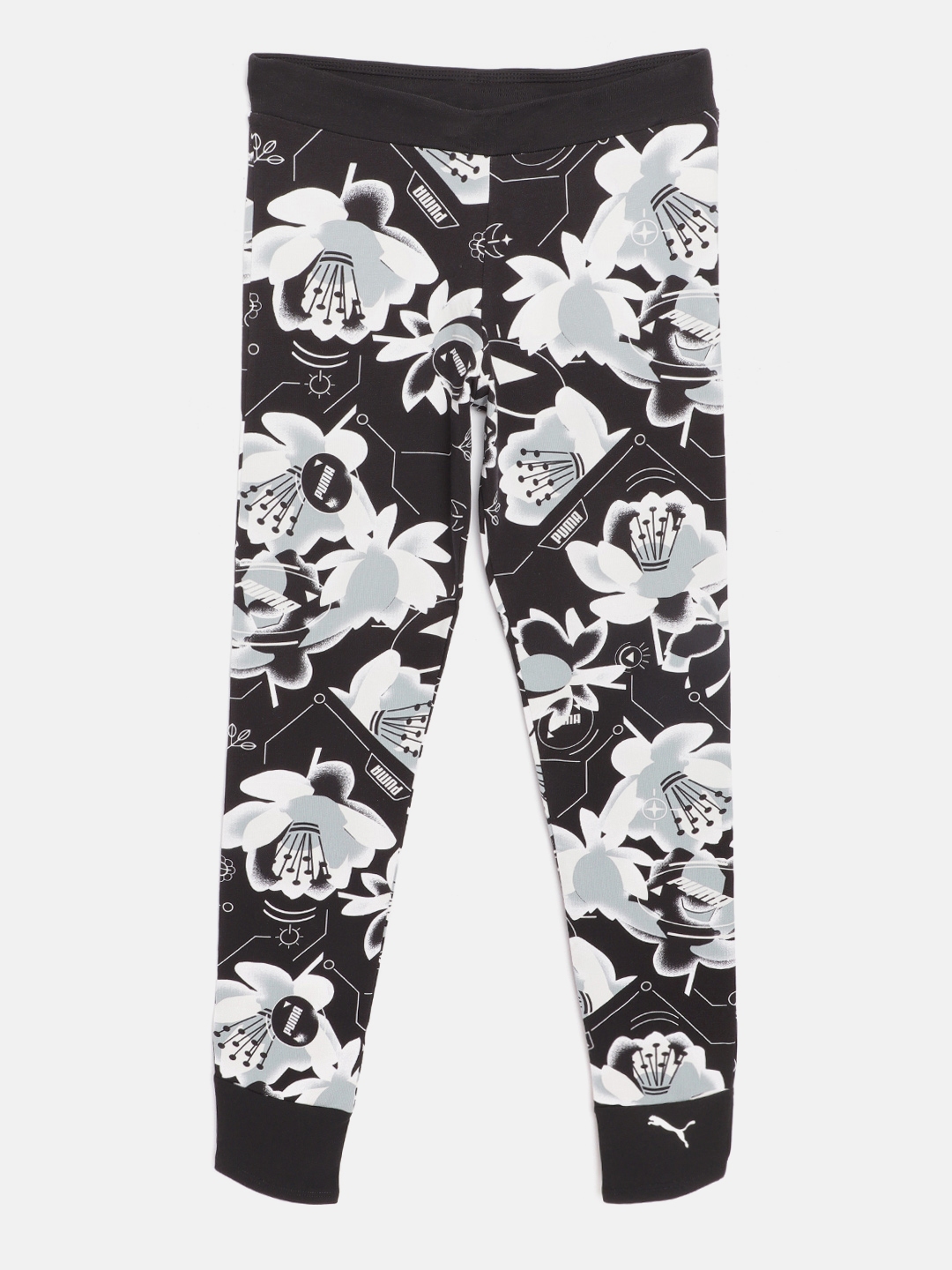 puma leggings black and white