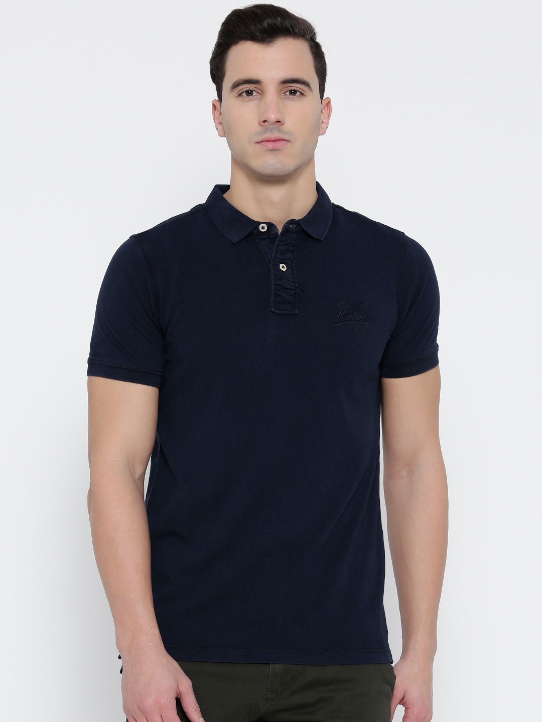 Buy Numero Uno Navy Polo Pure Cotton T Shirt - Tshirts for Men 1351033 ...