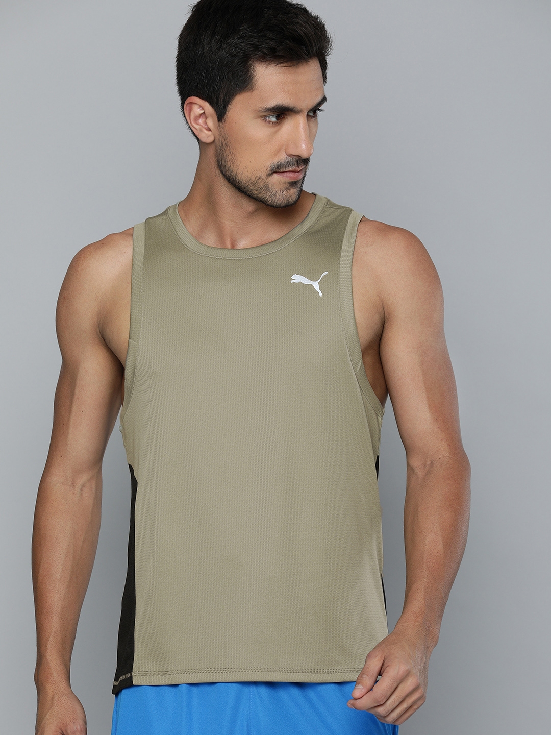 puma olive green tshirt