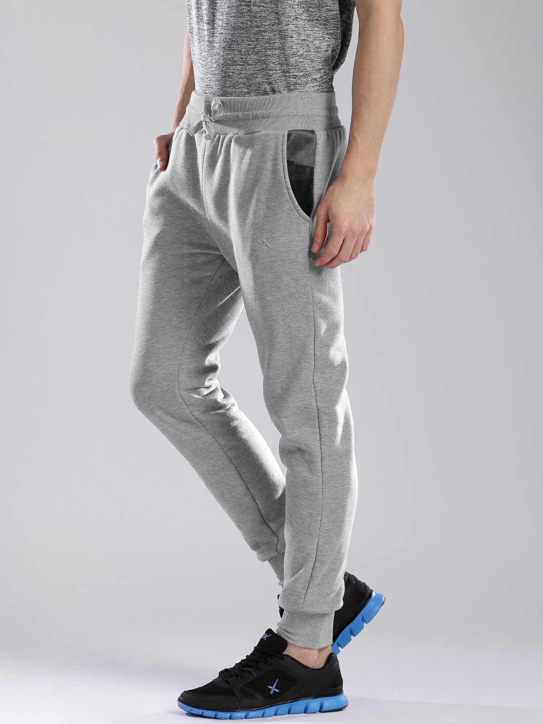 hrx grey track pants