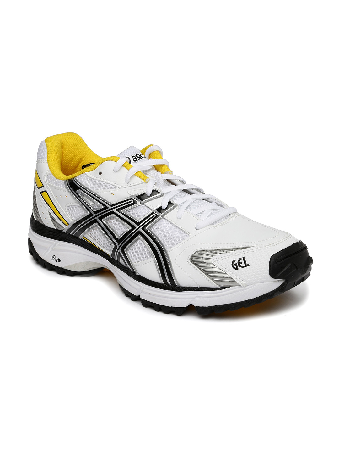 Buy ASICS Men White Gel Hardwicket 5 Cricket Shoes Sports Shoes for