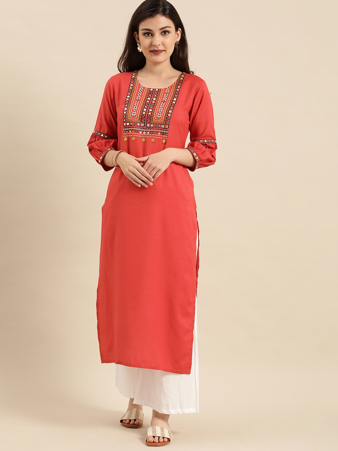 kurta with puff sleeves