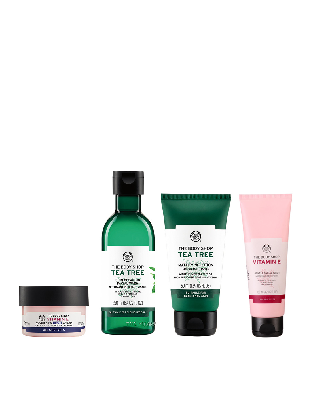 Buy THE BODY SHOP Unisex Set Of 2 Face Wash, 1 Face Lotion & 1 Night