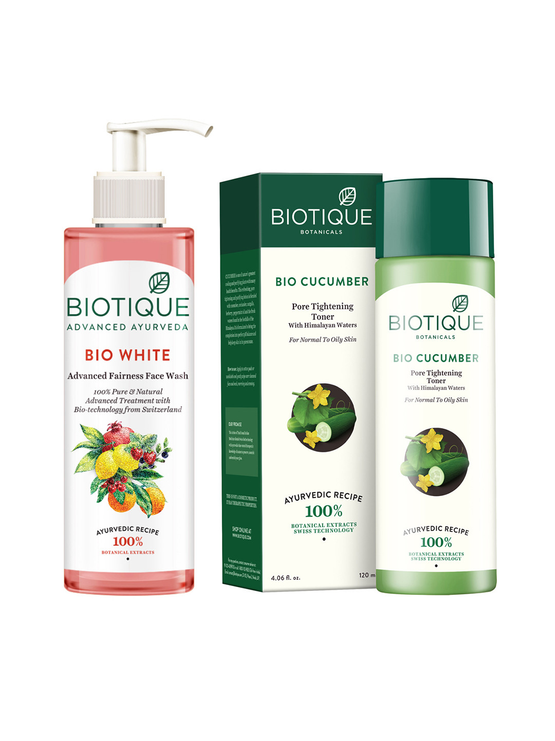 Buy Biotique Set Of Face Wash & Toner Face Wash And Cleanser for Unisex 13538402 Myntra