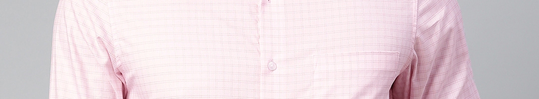 Buy Louis Philippe Men Pink Regular Fit Checked Formal Shirt - Shirts ...