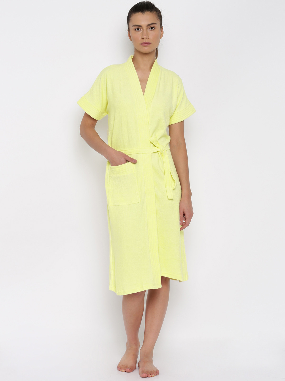 Buy Red Rose Women Yellow Bathrobe Bath Robe for Women 1355476 Myntra