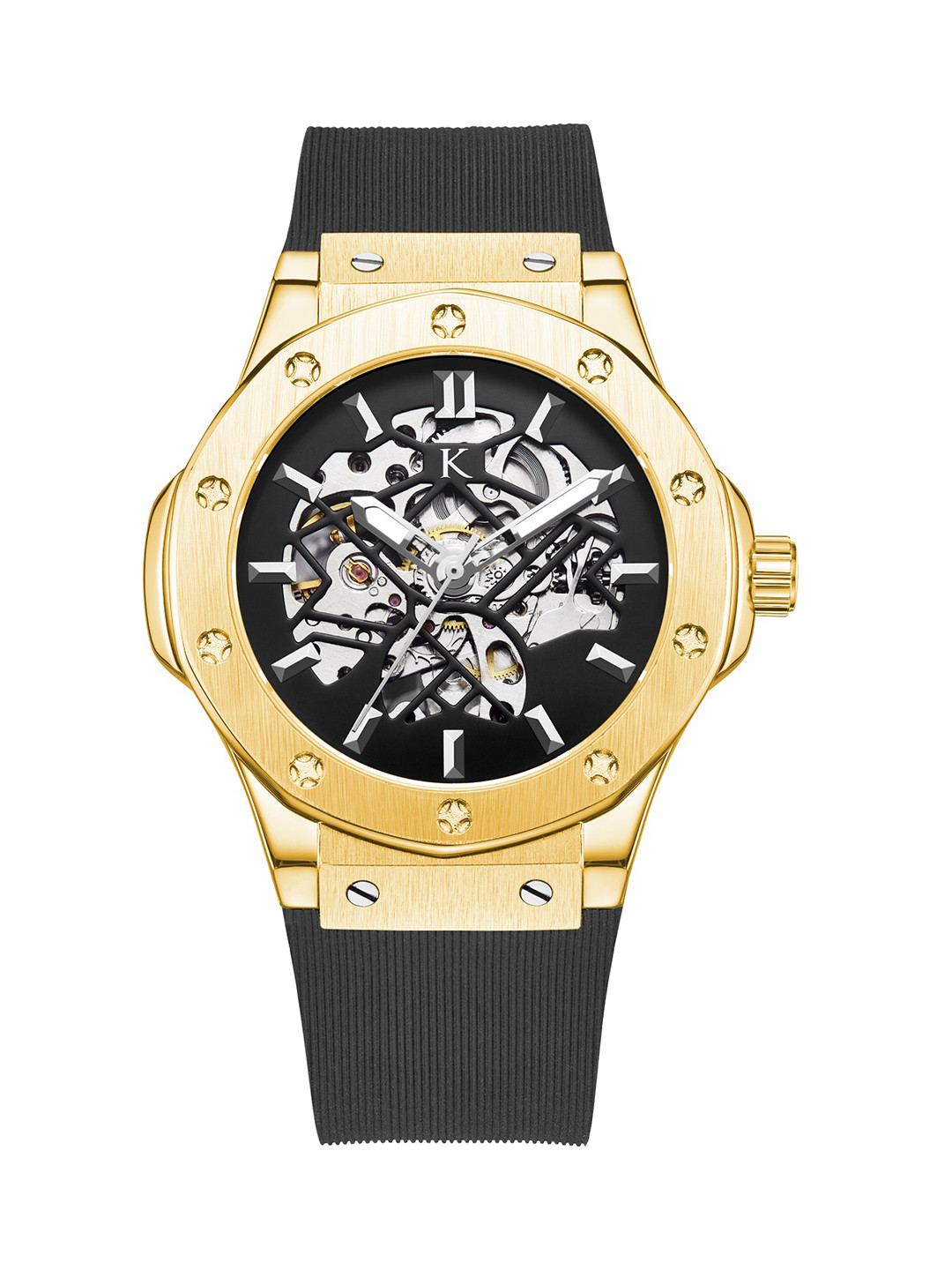 Buy KREDO Men DEDON Gold Automatic Skeleton Analogue Watch KW047