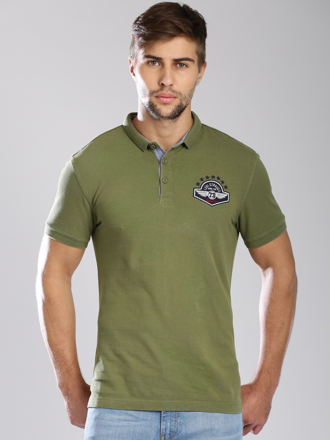Levi's olive shirt
