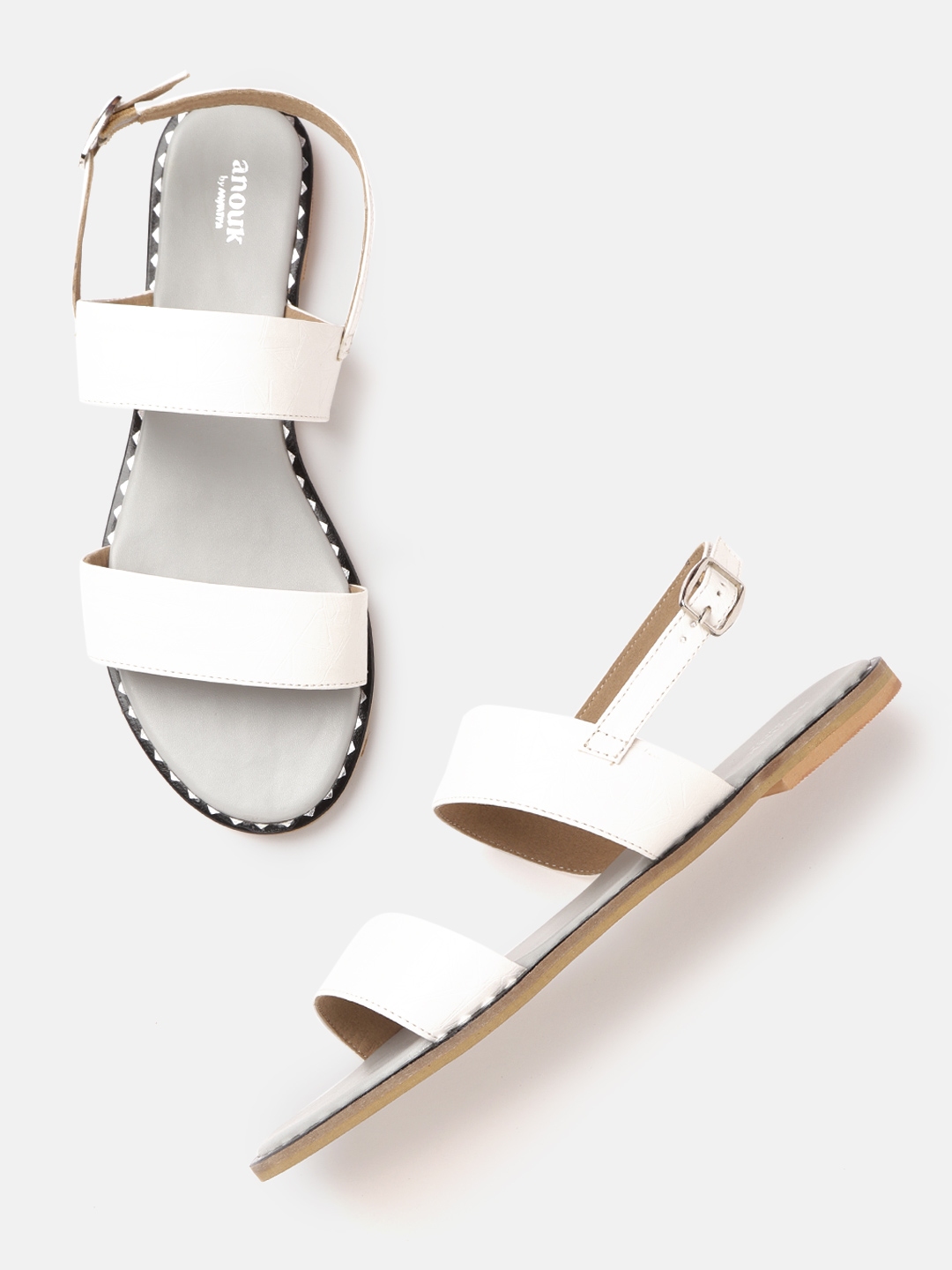 anouk open toe flats