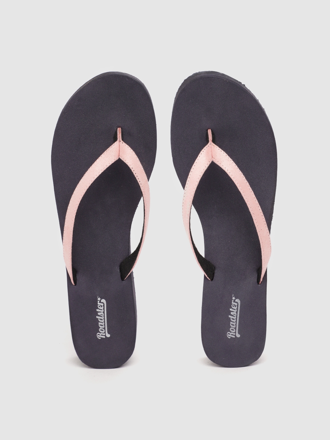 peach flip flops