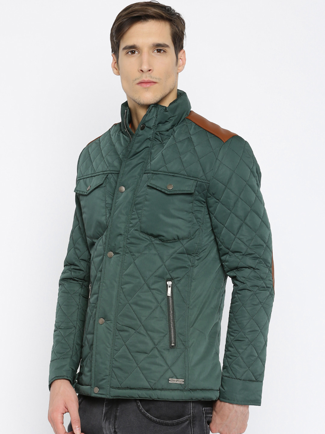Buy Mast & Harbour Green Quilted Jacket Jackets for Men 1358009 Myntra