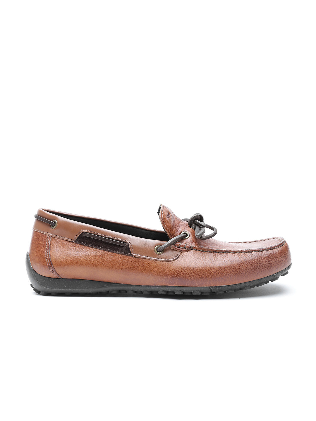 Buy GEOX Respira Men Tan Brown Italian Patent Leather Boat