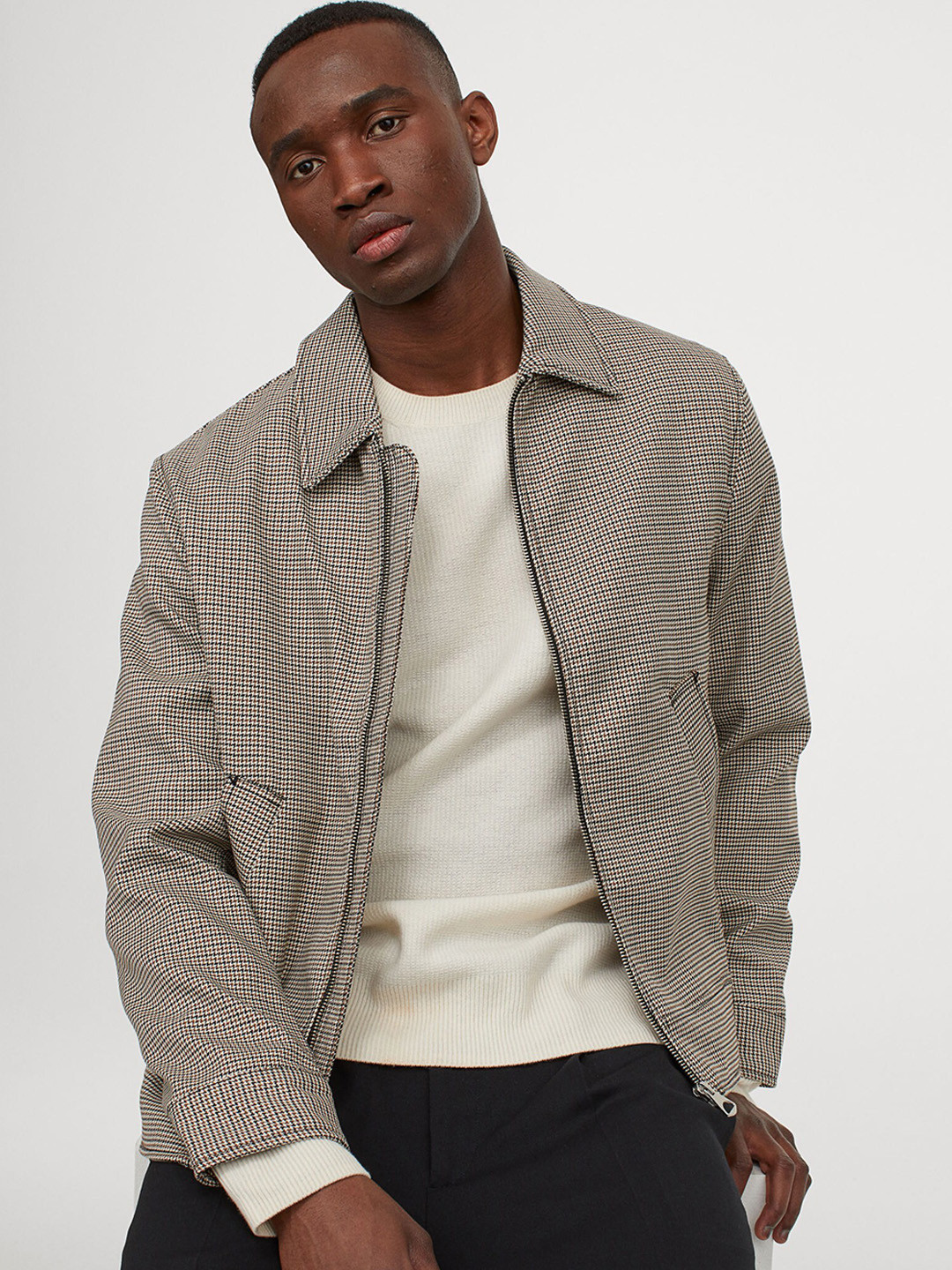 hm checkered jacket