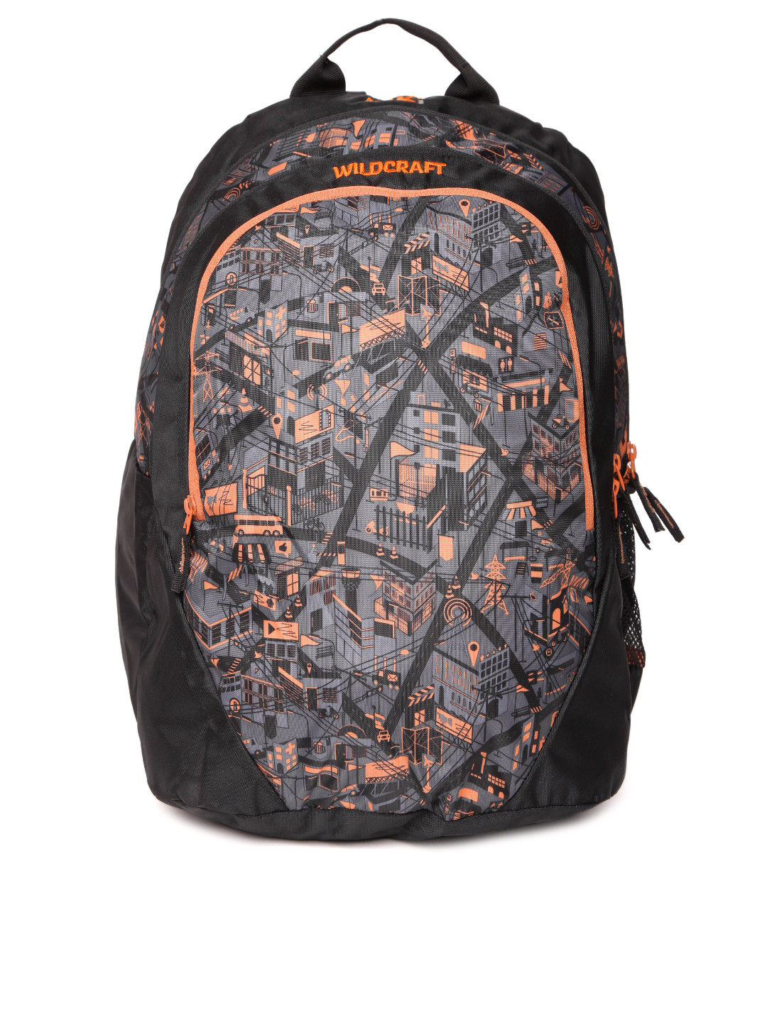 Buy Wildcraft Unisex Grey & Black Graphic Print Backpack Backpacks