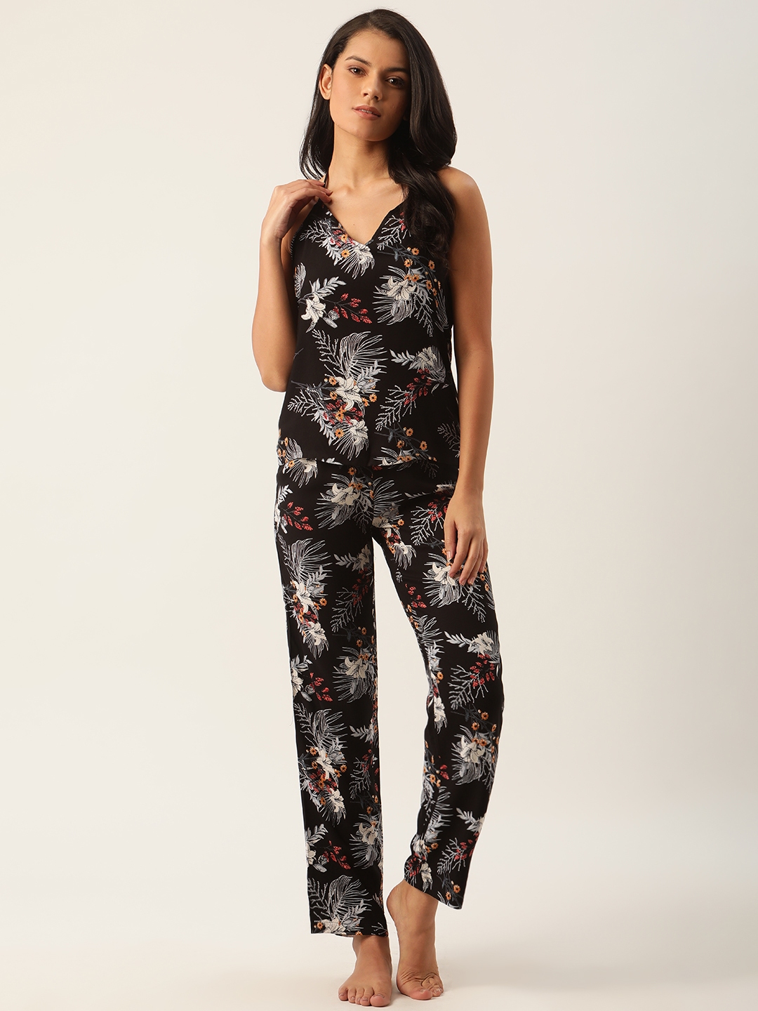 night suit for women black