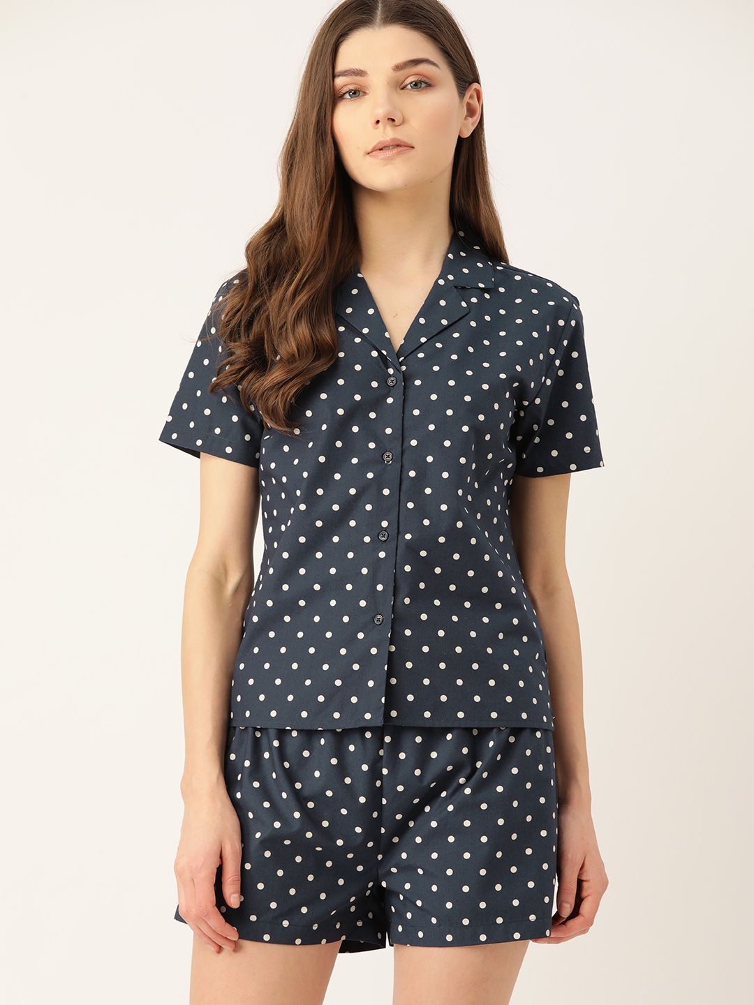 polka dot night suit