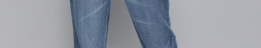Buy SASSAFRAS Women Blue Regular Fit High Rise Clean Look Cropped Jeans ...