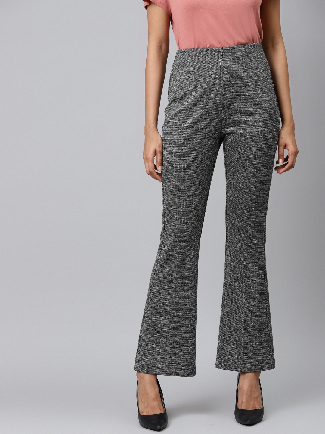 black and white trousers