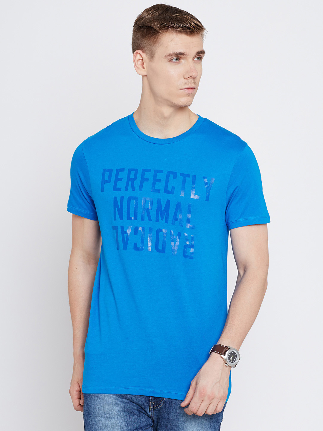 Buy Jack Jones Blue Text Print Pure Cotton T Shirt Tshirts for Men 1363417 Myntra Buy Jack Jones Blue Text Print Pure Cotton T Shirt Tshirts for Men 1363417 Myntra