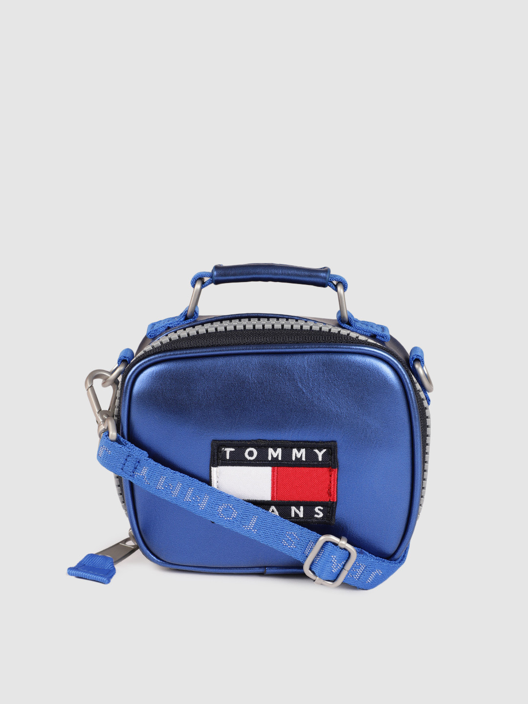 Buy Tommy Hilfiger Blue Solid HERITAGE NANO Sling Bag Handbags for