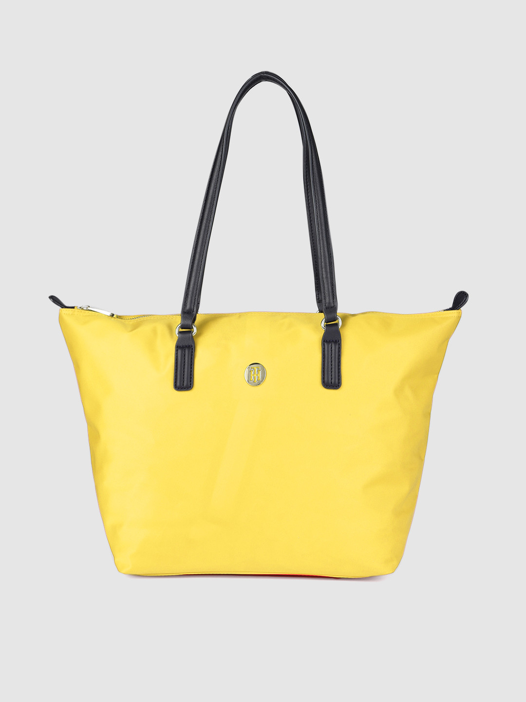 Buy Tommy Hilfiger Yellow Solid Shoulder Bag Handbags for Women