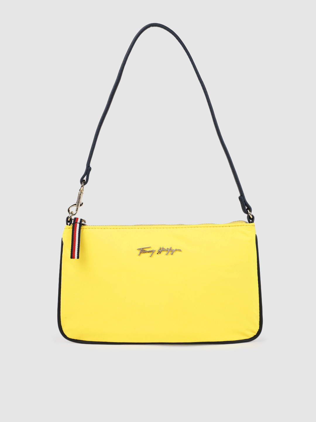 Buy Tommy Hilfiger Yellow Neon Solid Shoulder Bag Handbags for Women