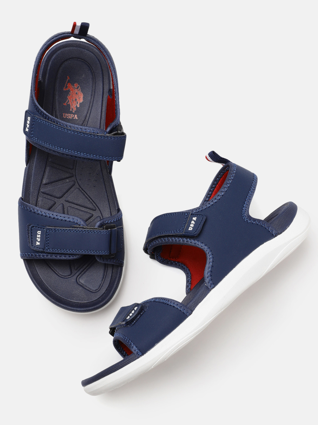 Buy U.S. Polo Assn. Men Navy Blue LINSON Comfort Sandals Sandals for