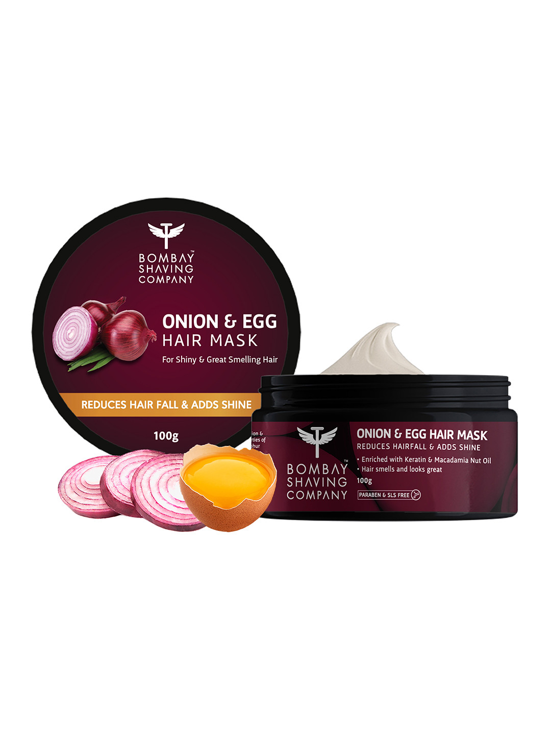 Buy Bombay Shaving Company Unisex Onion & Egg Hair Mask For Hair Fall