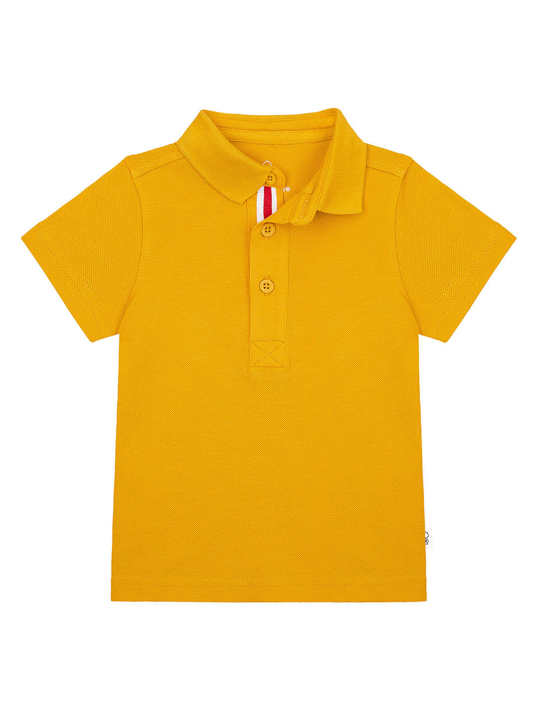 Buy Mothercare Boys Mustard Yellow Solid Pure Cotton Polo Collar Pure