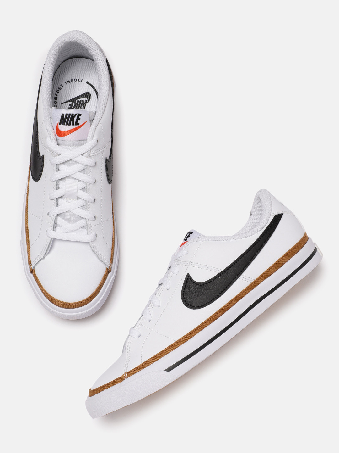 Buy Nike Boys White COURT LEGACY Leather Tennis Shoes - Sports Shoes for Boys 13656770 | Myntra