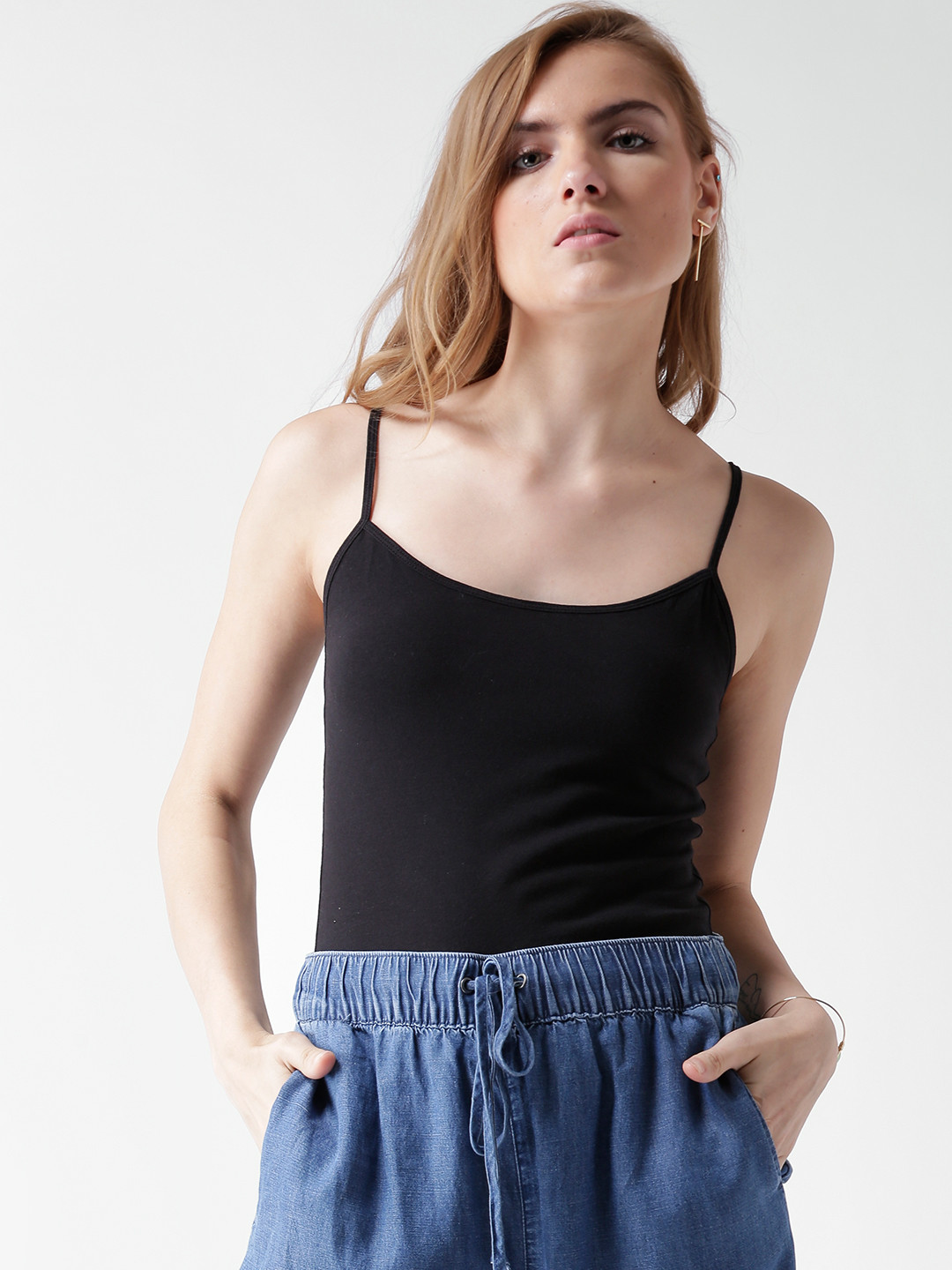 Buy FOREVER 21 Black Camisole 18569501 Camisoles for Women 1365708