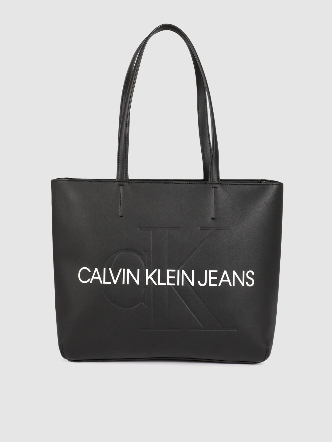 Buy Calvin Klein Black Printed Shoulder Bag - Handbags for Women ...