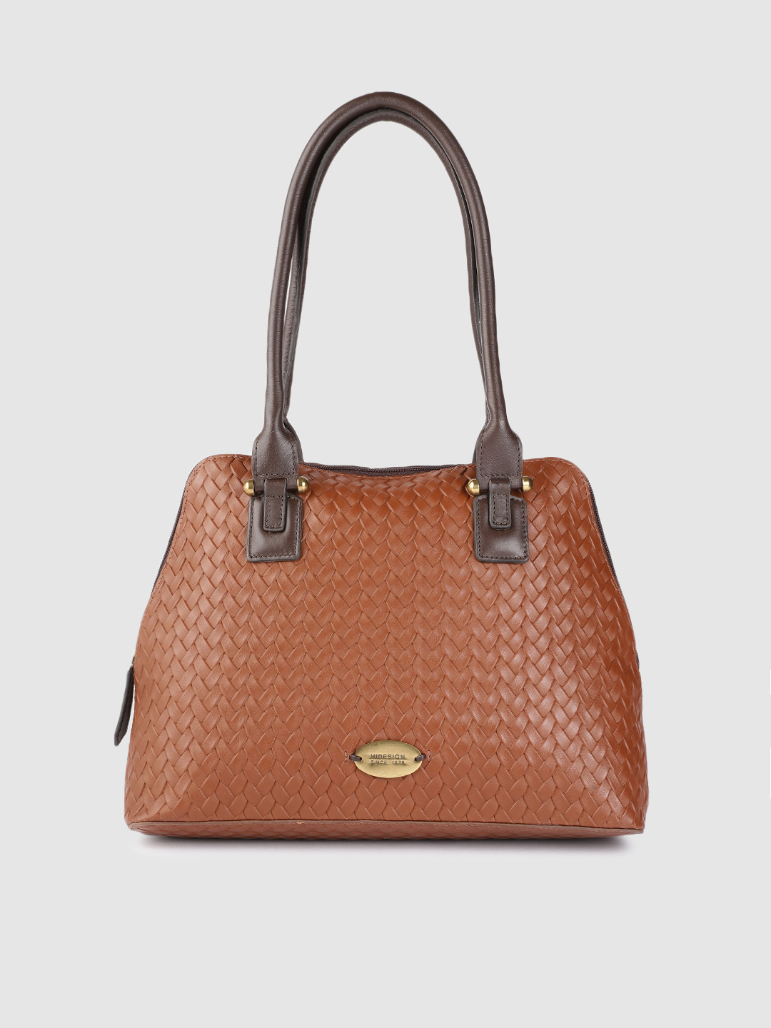 Buy Hidesign Brown Braided Leather Shoulder Bag Handbags for Women
