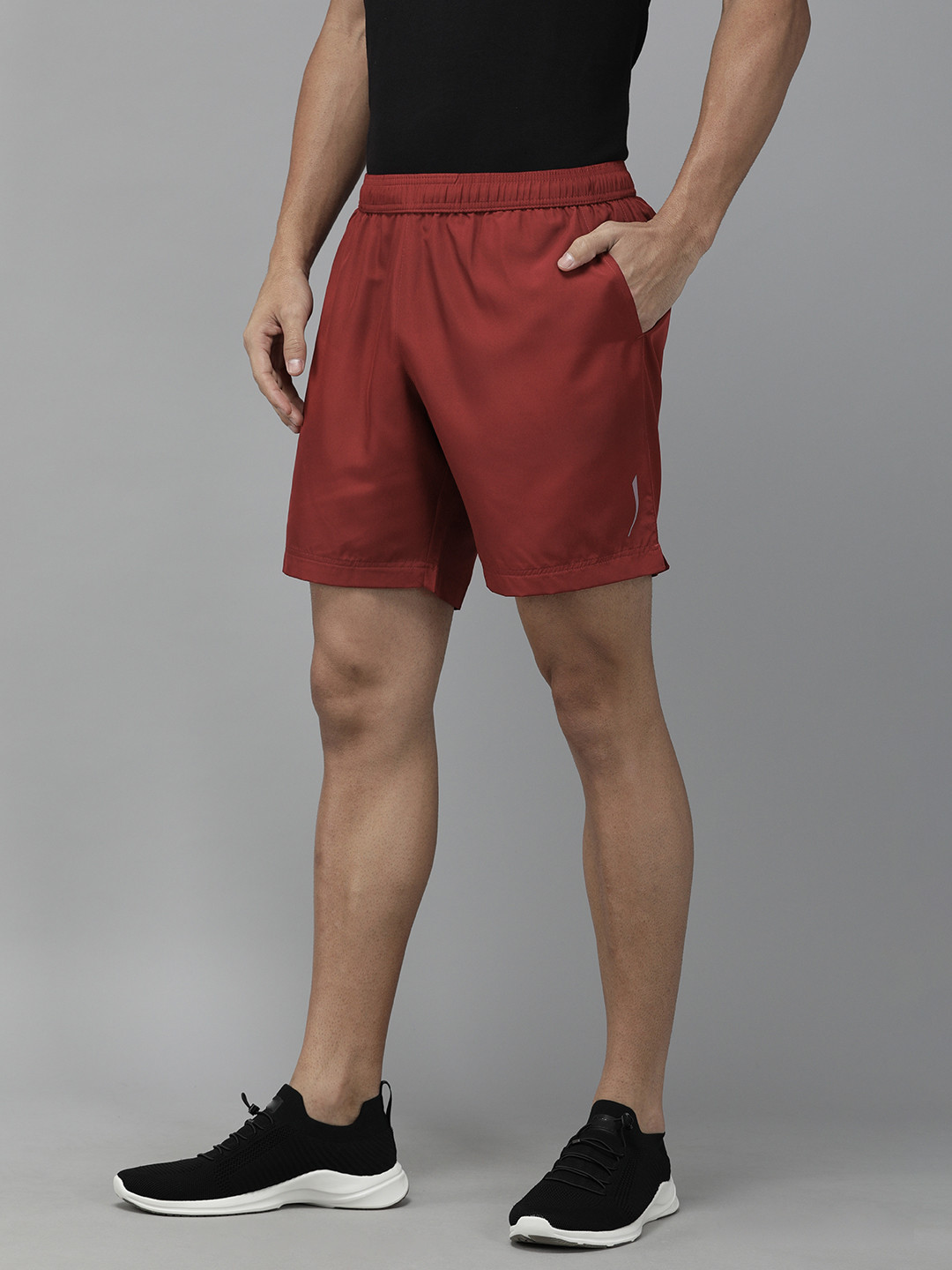 Buy Wildcraft Men Maroon Solid Regular Fit Active Sports Shorts