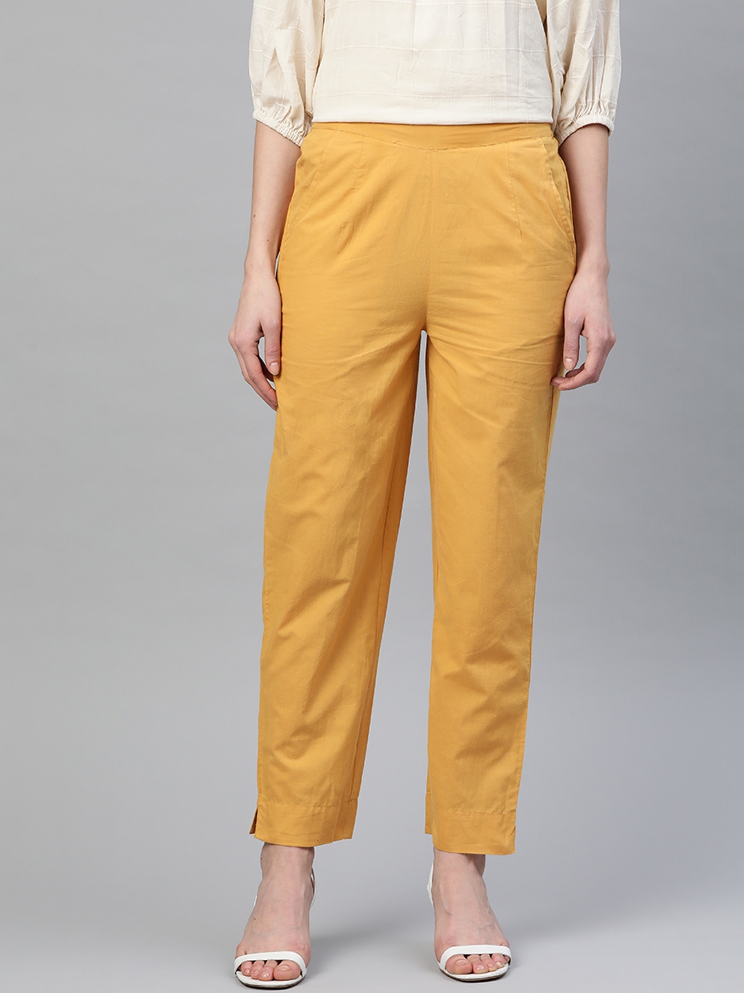 mustard yellow pants plus size