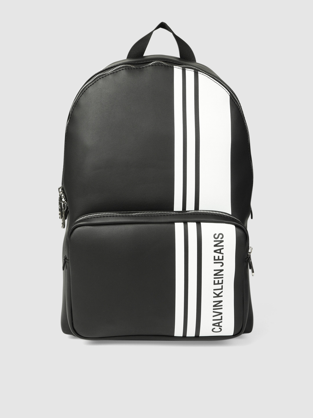 Buy Calvin Klein Men Black & White CAMPUS BP43 Brand Logo Backpack