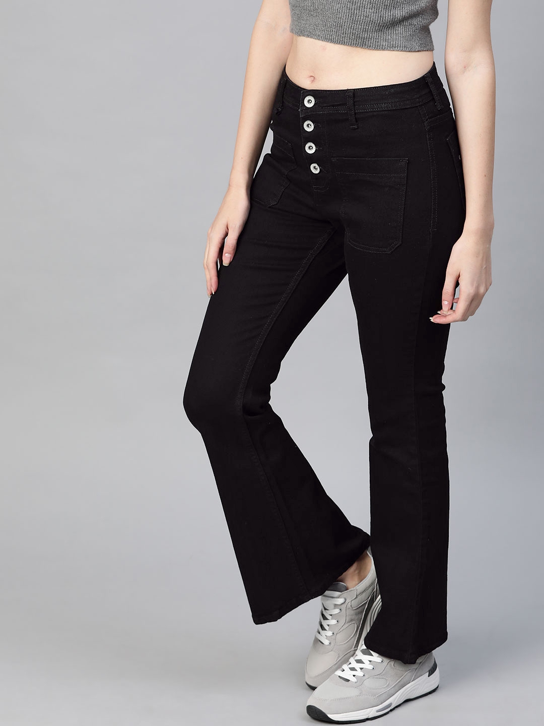 womens black high rise skinny jeans