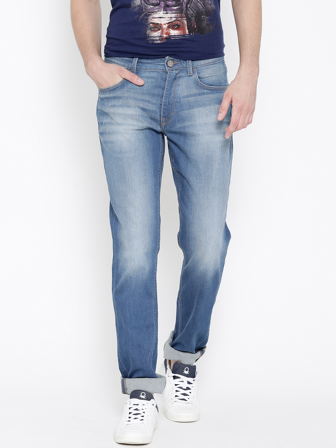Buy U.S. Polo Assn. Denim Co. Men Blue Mid Rise Clean Look Jeans ...