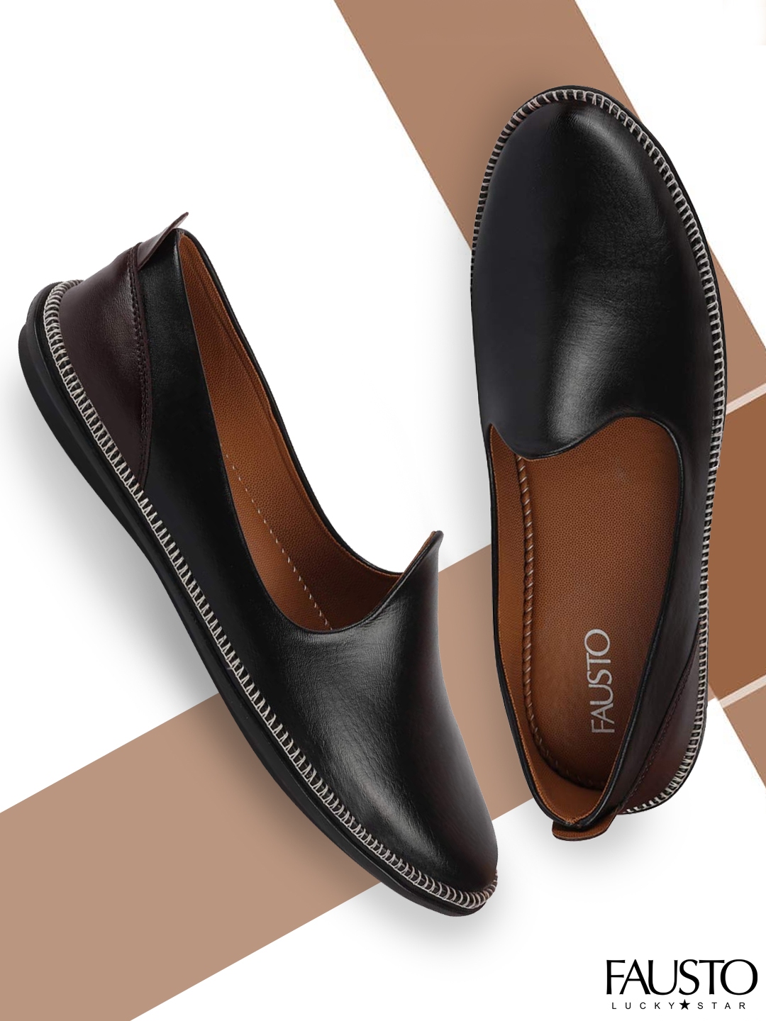 leather ethnic shoes