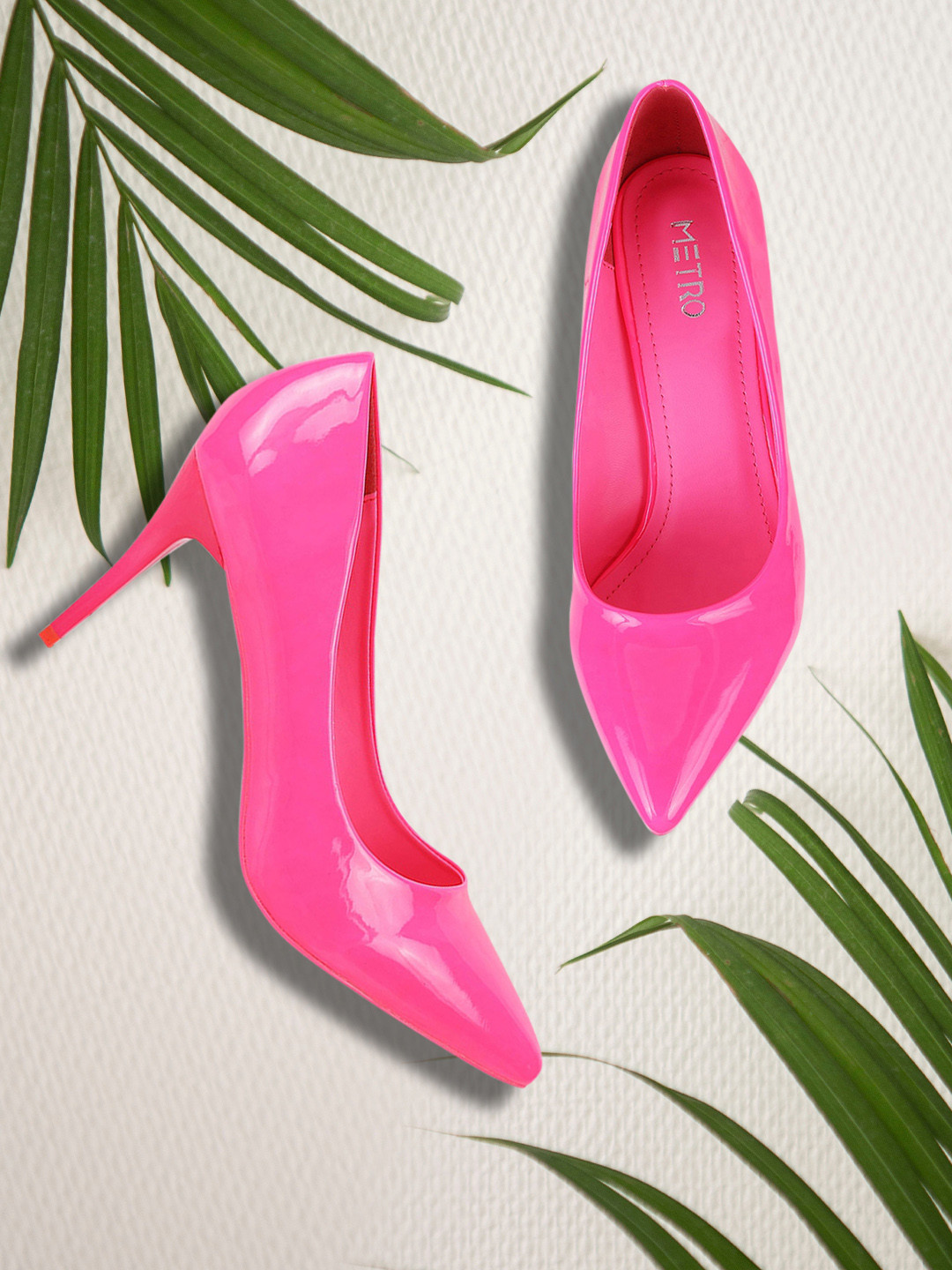 Buy Metro Women Pink Solid Pumps Heels for Women 13723728 Myntra