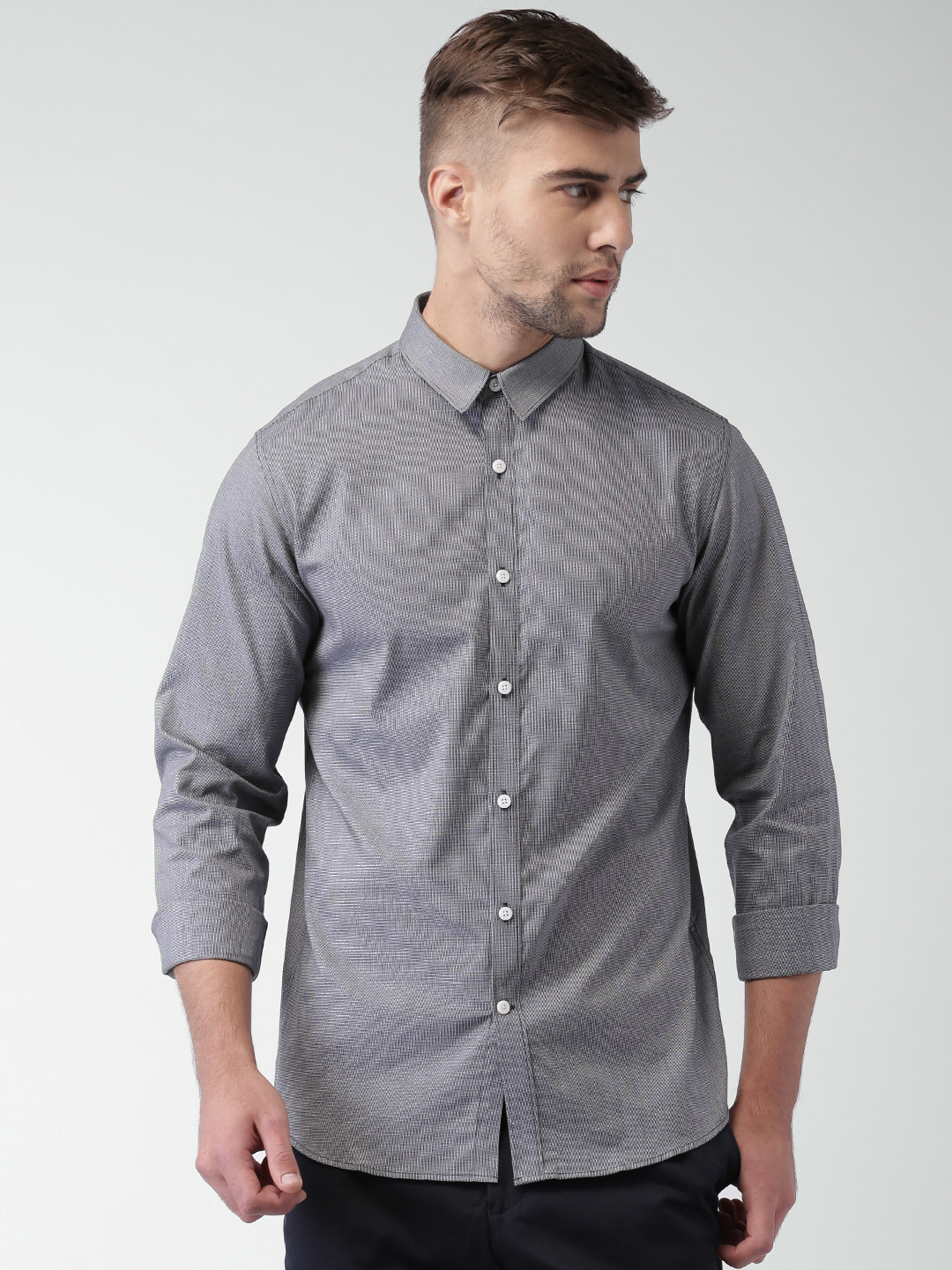 Buy SELECTED Homme Identity Black Slim Fit Smart Casual Shirt Shirts