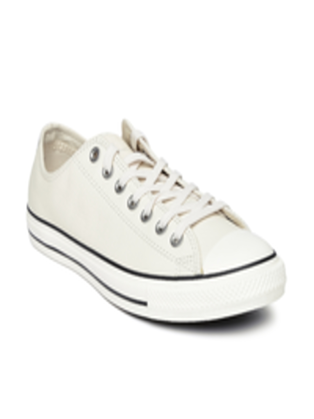 Buy Converse Unisex Off White Leather Sneakers - Casual Shoes for ...