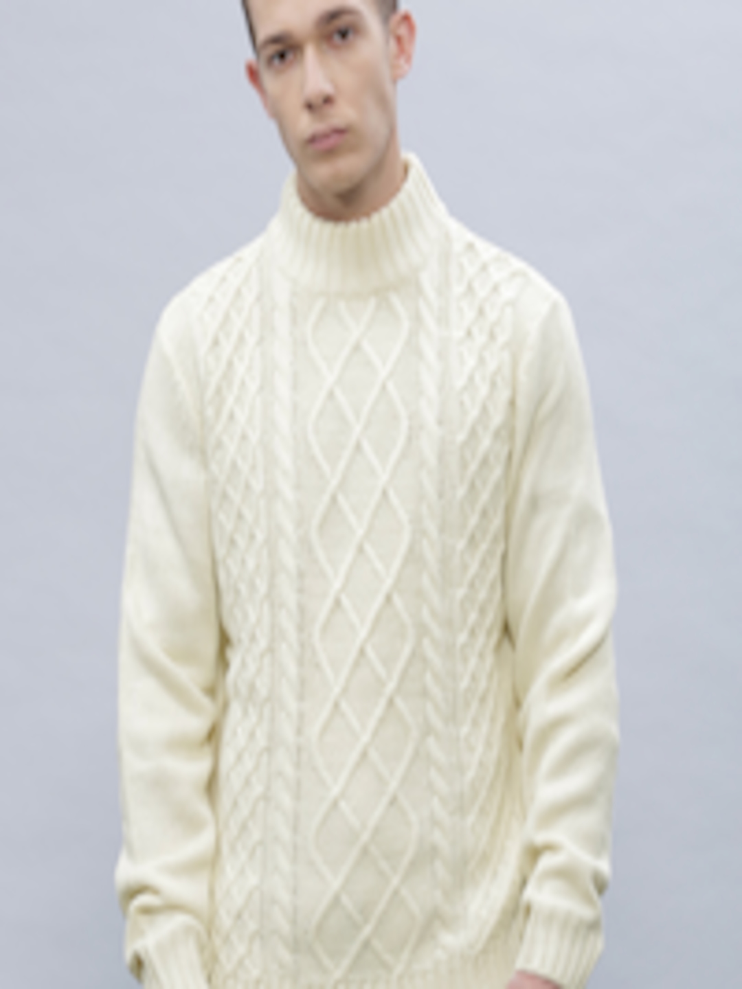 Buy Ether Men Off White Sweater - Sweaters for Men 1374142 | Myntra