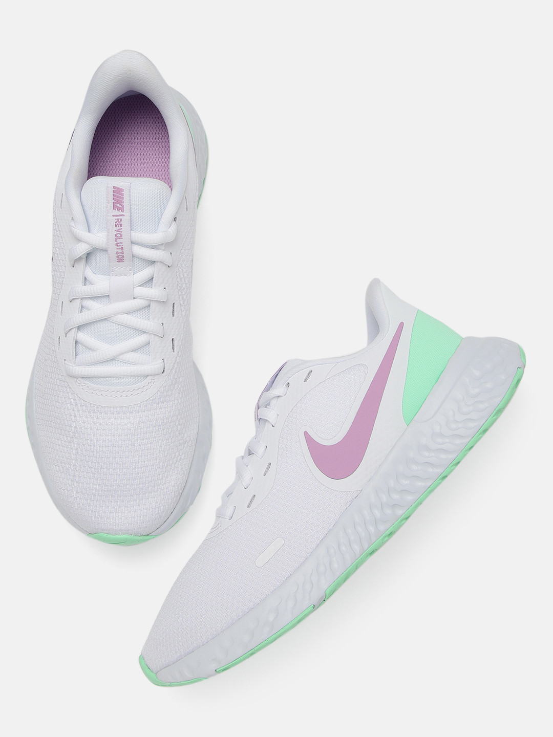 Buy Nike Women White Revolution 5 Running Shoes - Sports Shoes for ...