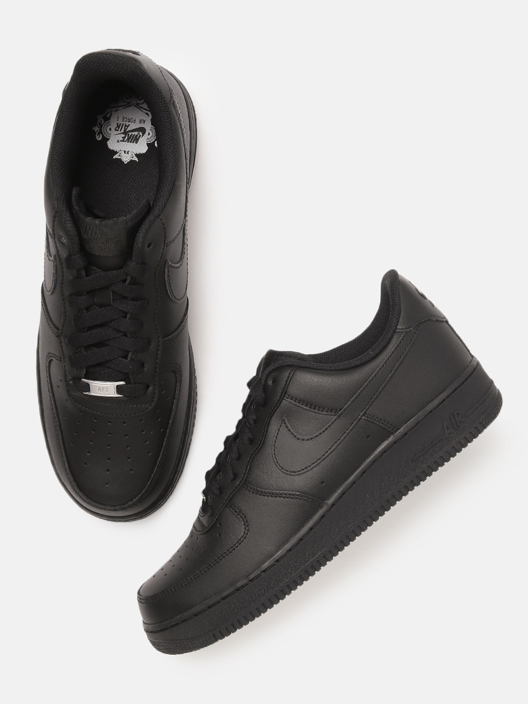 mens black nike air force ones