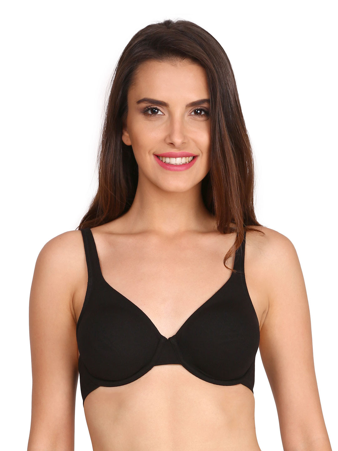 Buy Jockey Black Moulded Underwired Bra 1714 Bra for Women 1376772