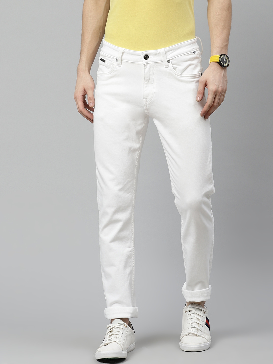 Buy Nautica Men White Slim Fit Stretchable Jeans - Jeans for Men ...