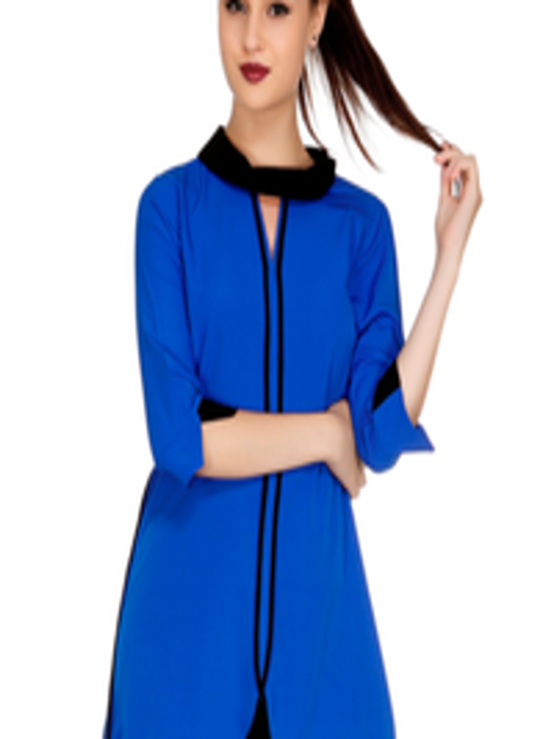Buy 109F Blue Polyester Tunic - Tunics for Women 1376882 | Myntra
