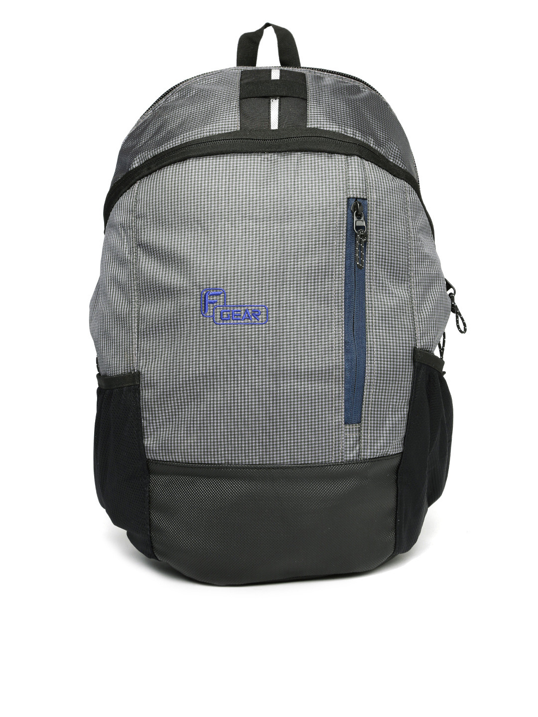 Buy F Gear Unisex Grey & Black Checked Rocco Backpack Backpacks for Unisex 1376948 Myntra